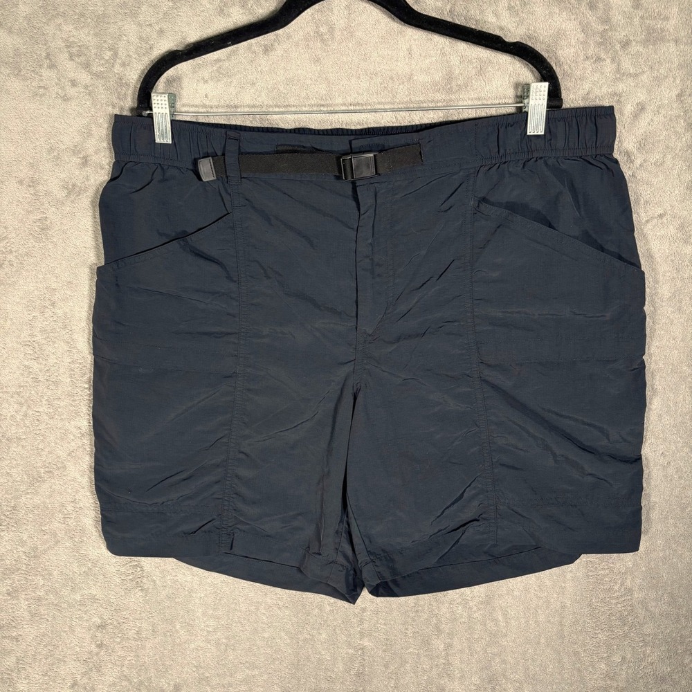 Eddie Bauer Belted Cargo Hiking Shorts‎ Men XL Ripstop Utility Pockets Gorpcore